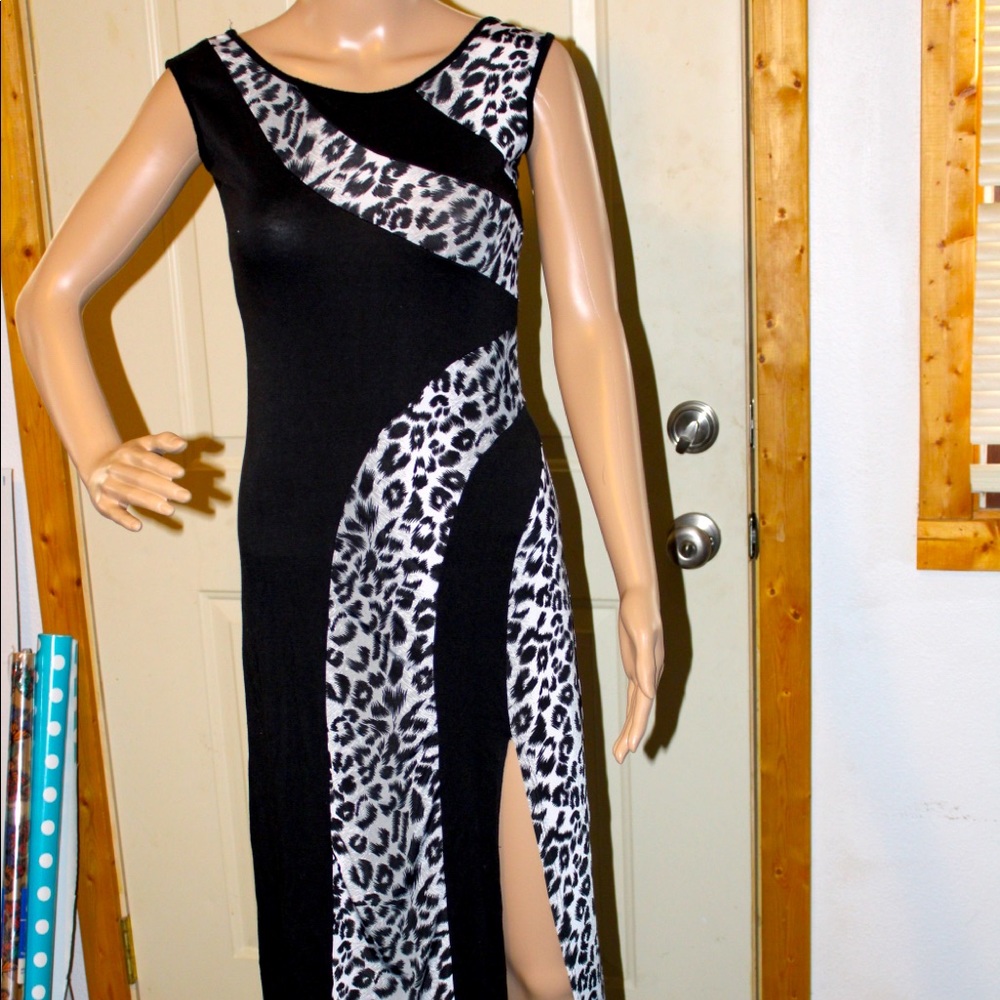 Full length slip a little bit past the knee Comfy dress